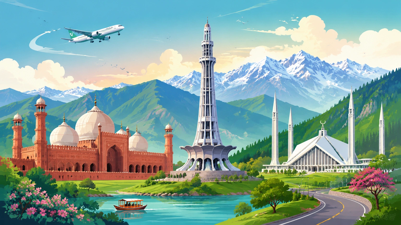 Flights to Pakistan illustration