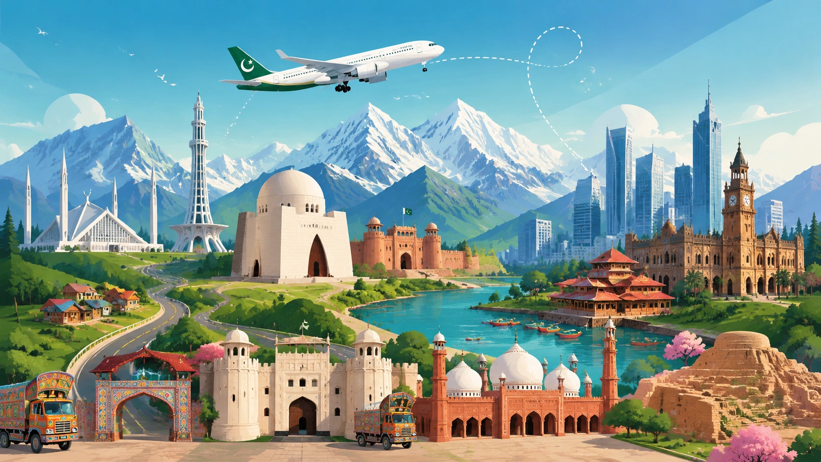 Packing guide for international travel illustration